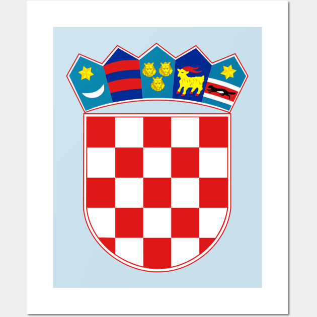 Croatia Coat of Arms Wall Art by Yesteeyear